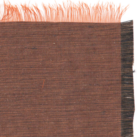 Silk douppioni: variegated rich coppery brown