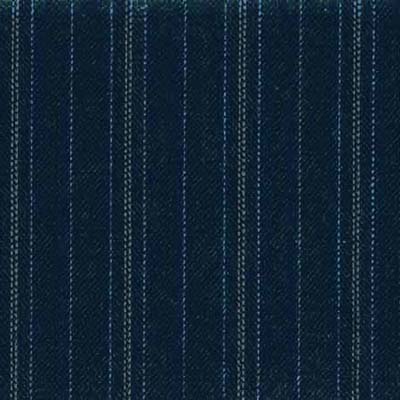 Wool, lightweight: pinstripe on navy