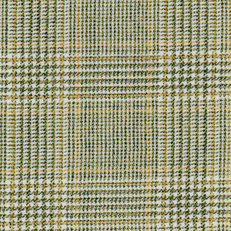 Wool, lightweight: green, cream & tan Glen plaid