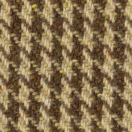 Wool coating: brown houndstooth