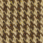 Wool coating brown houndstooth
