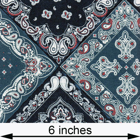 Cotton lightweight: paisley & diamonds