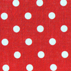 white dots polka dots red voile