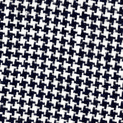 pure linen in black and white houndstooth fabric by the yard