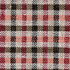 pure linen fabric by the yard in multi color plaid of brown teach tan gray green and black