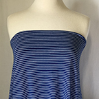 blue white stripe knit fabric