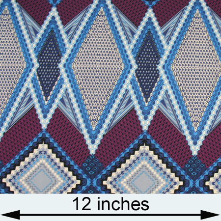 Knits, other: purple, blue white & gray geometric