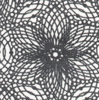 Specialty fabrics: lace mesh black bursts on gray